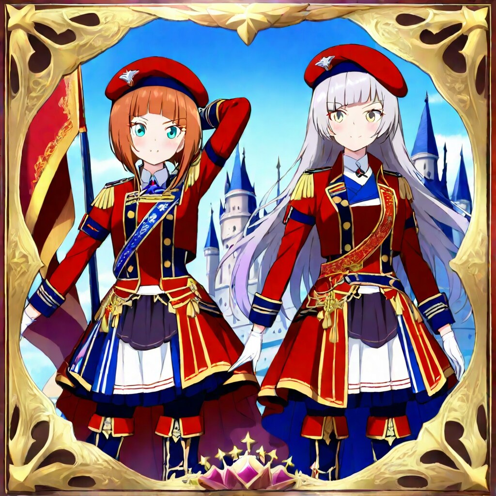 近衛兵の御姉さん（赤ベレー帽）