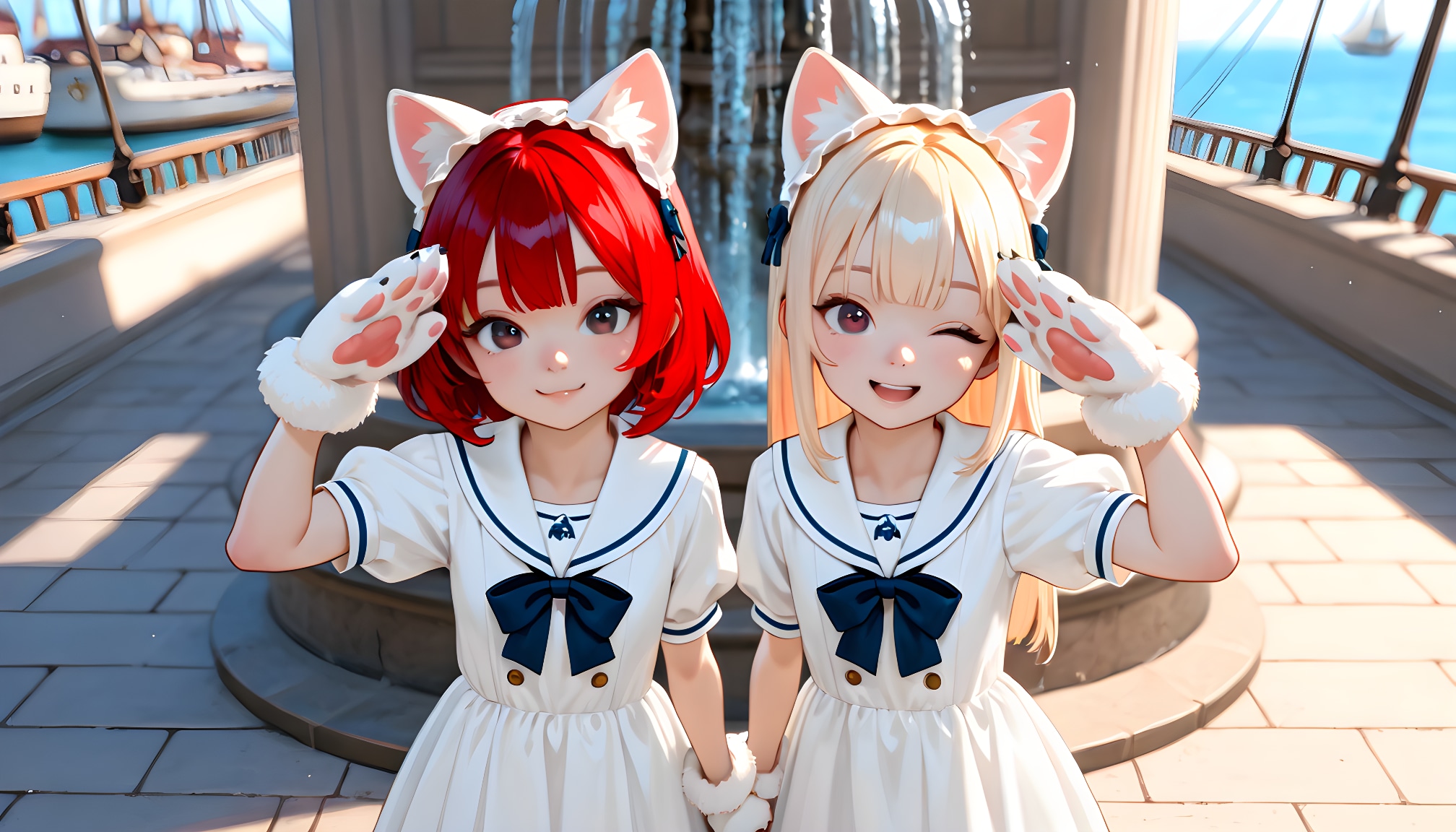 【港の風景画展】Ⅻ | の人気AIイラスト・グラビア