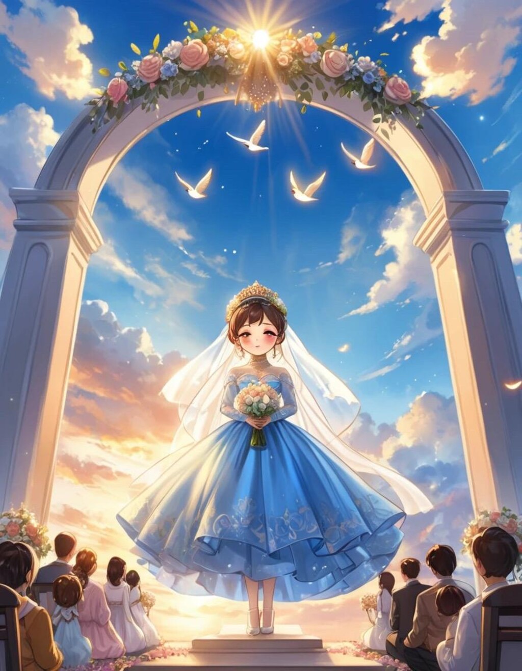 お日さまと青空姫の結婚