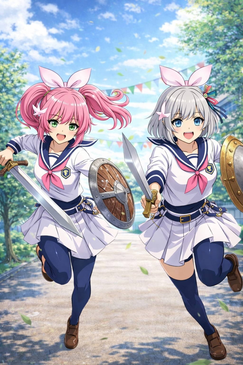 🛡⚔️勇者の何トカのコスプレの２人〜〜⚔️🛡 | の人気AIイラスト・グラビア