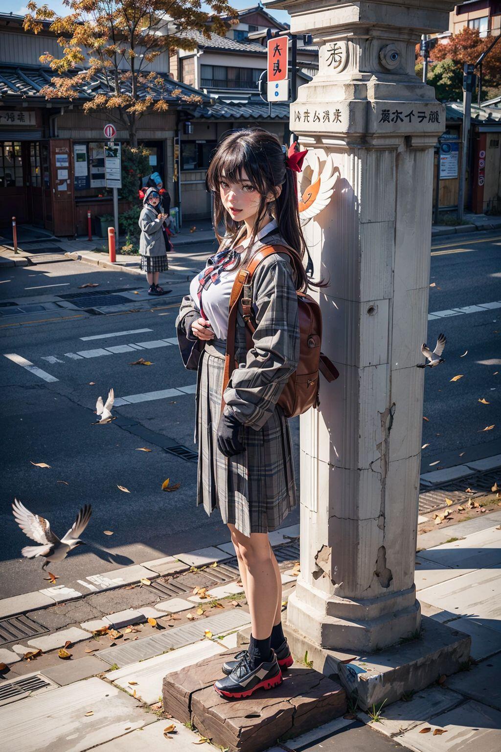 秋の祇園四条にて | の人気AIイラスト・グラビア