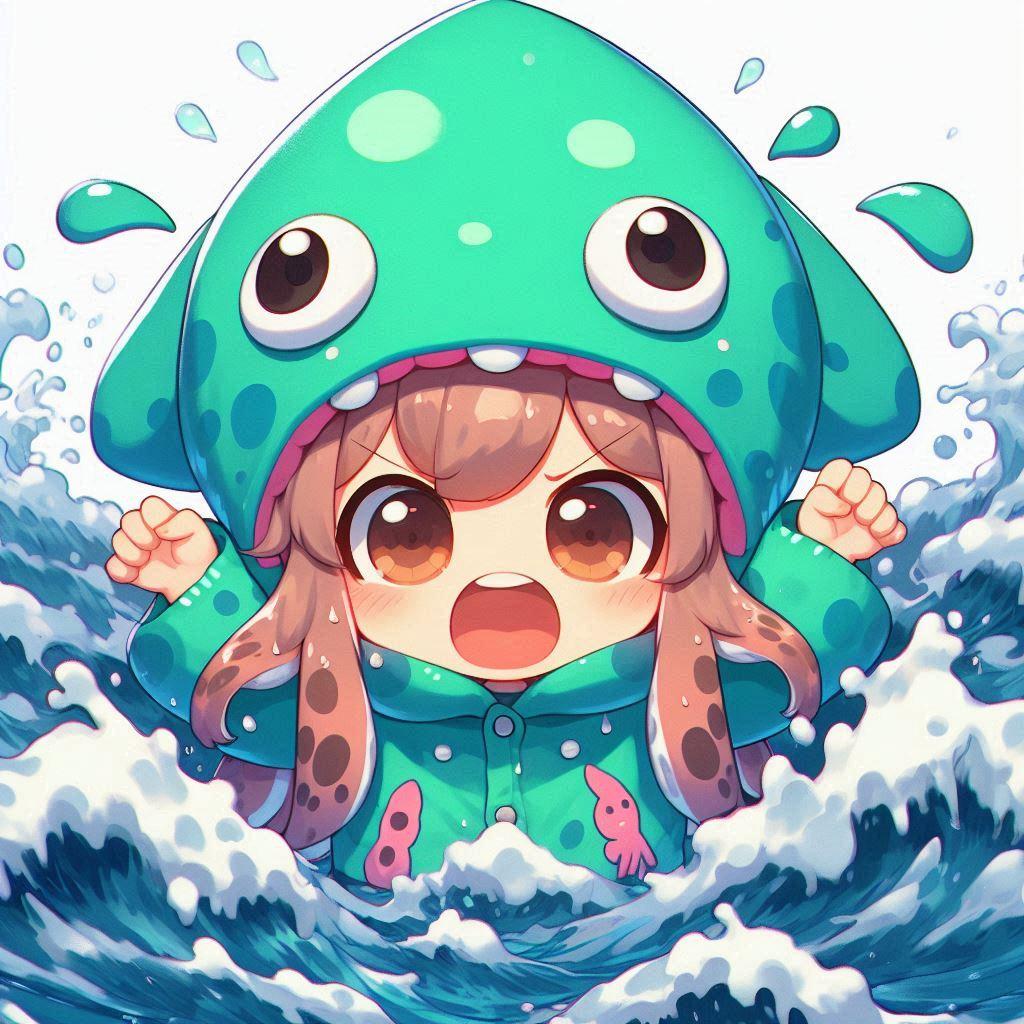 イカが怒(いか)った‼️ | の人気AIイラスト・グラビア