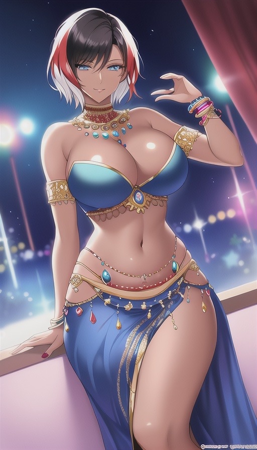 褐色肌の踊り子達