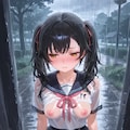 どうしよう…雨降ってきちゃった… 3枚目