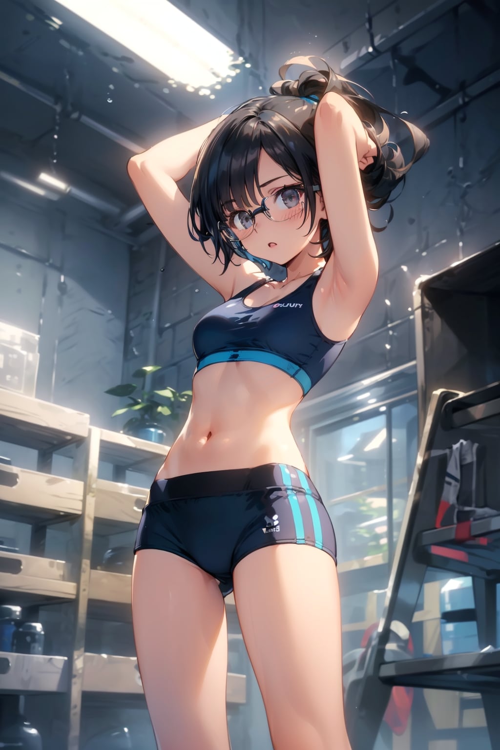 スポーツブルマの眼鏡っ娘