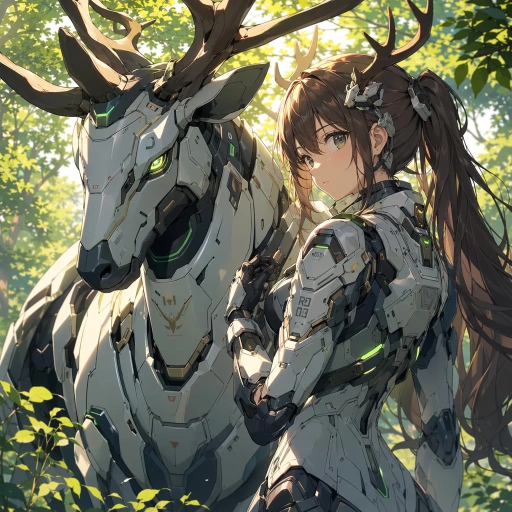 トナカイメカとメカ娘