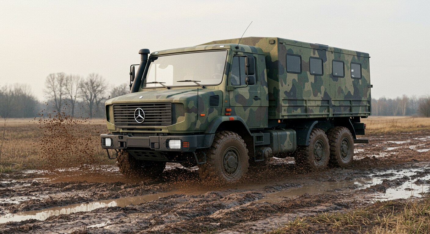 ベンツトラック軍用車
