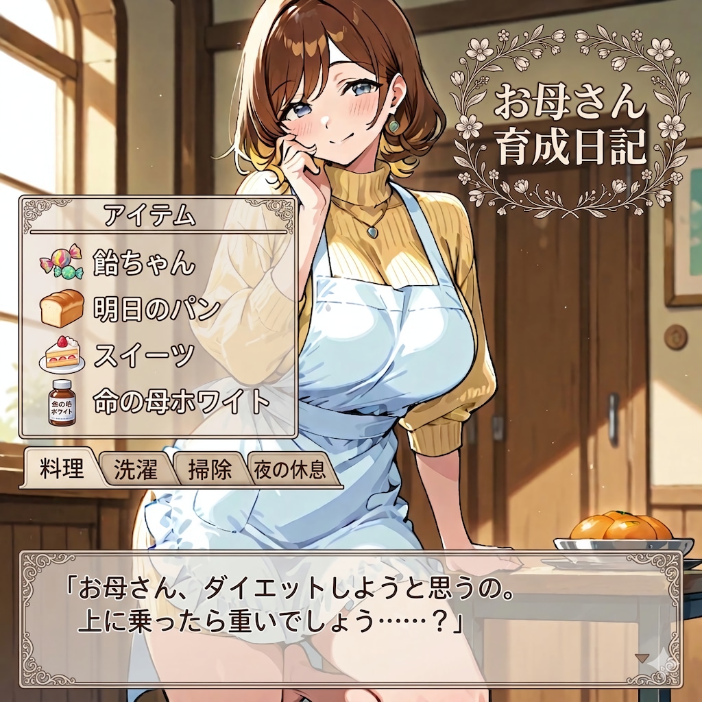 お母さんの、ひみつのダイエット宣言💕