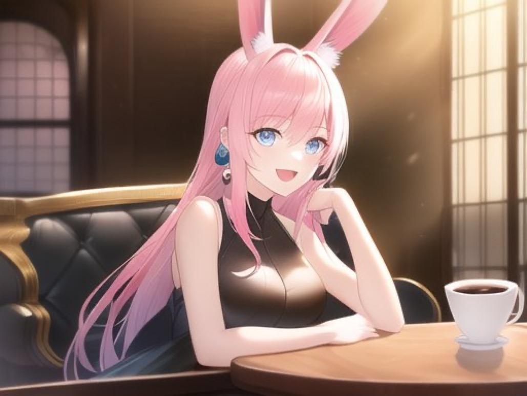 ウサギ娘とカフェデート