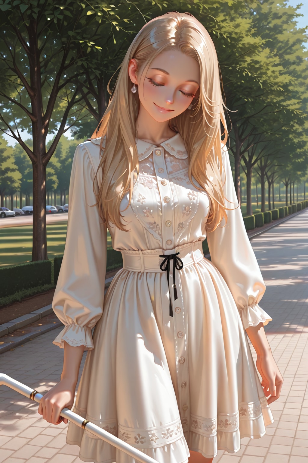 目が不自由なECHIDNAちゃんとデート | の人気AIイラスト・グラビア