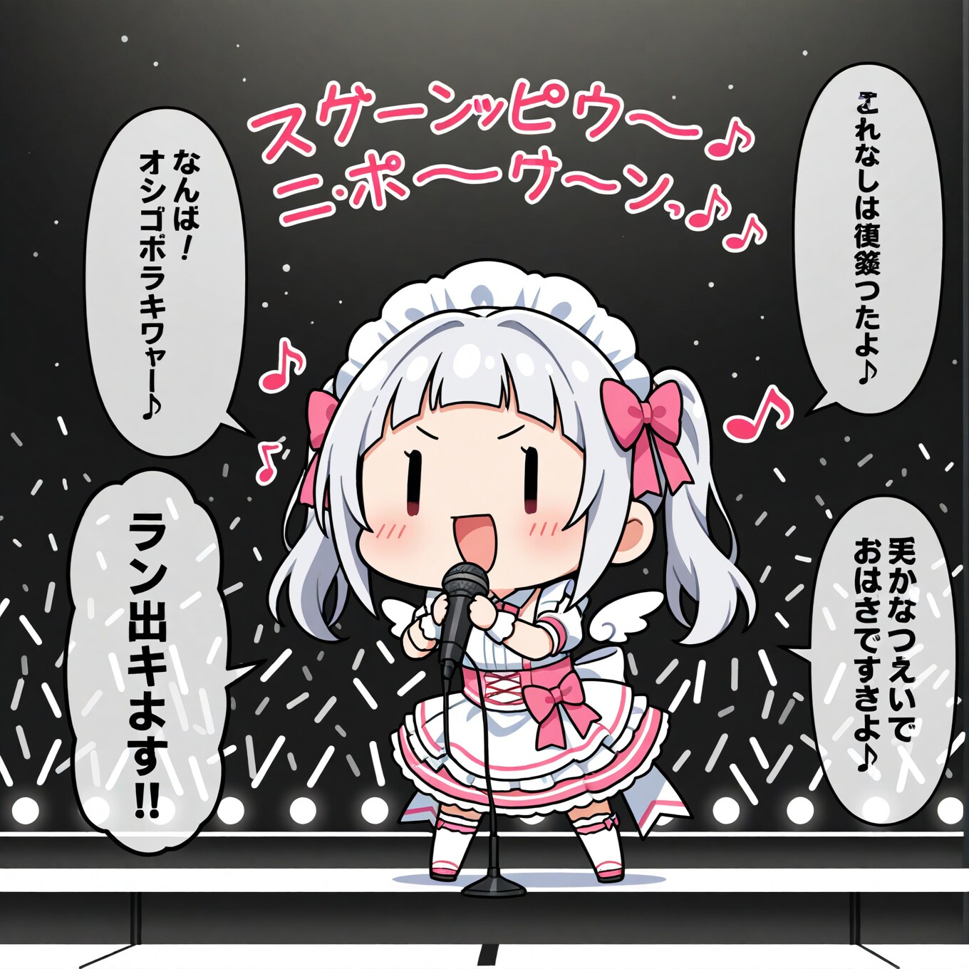 ピンク担当アイドルチビメイドさん