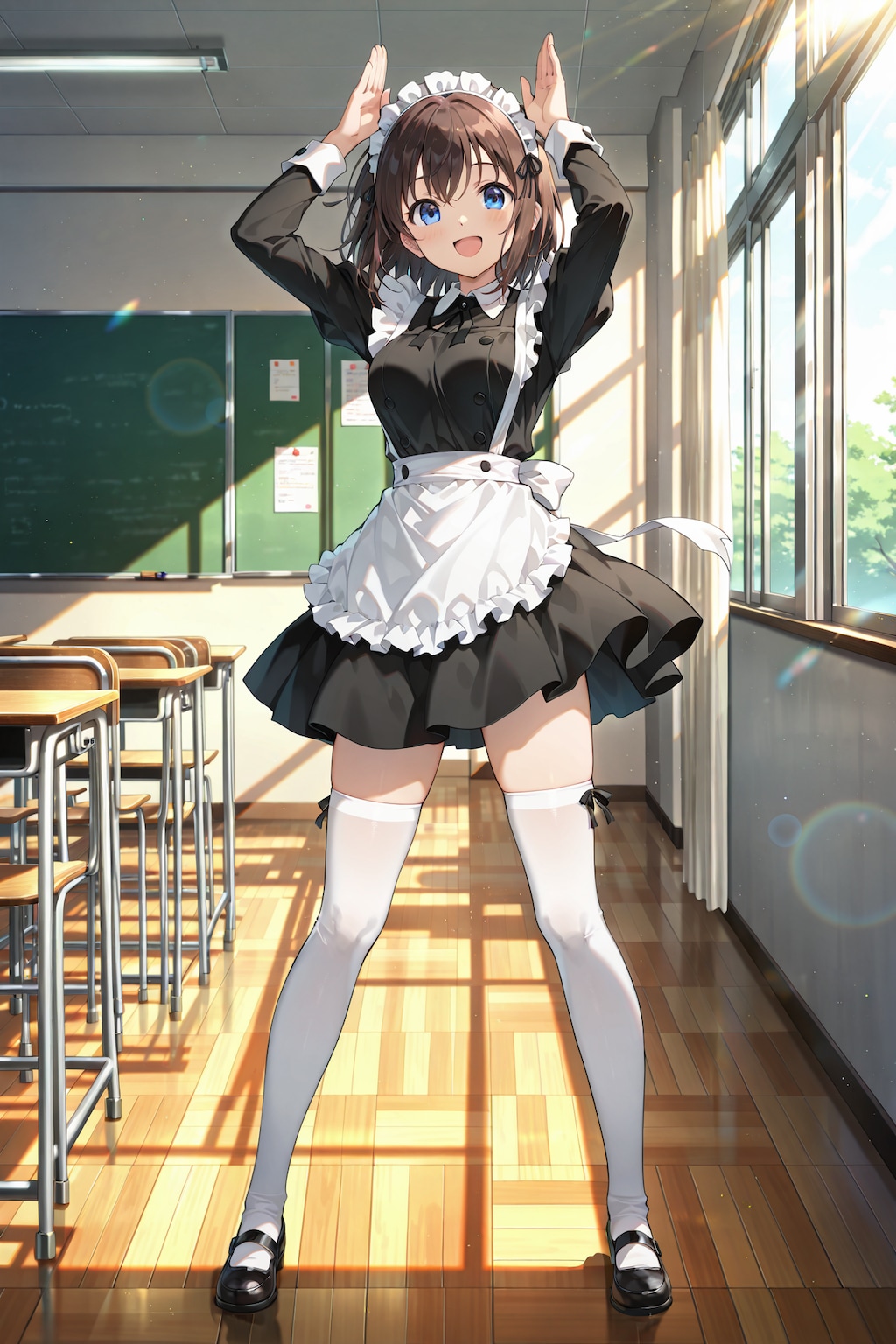 伝統メイド科の生徒と萌えメイド科の生徒