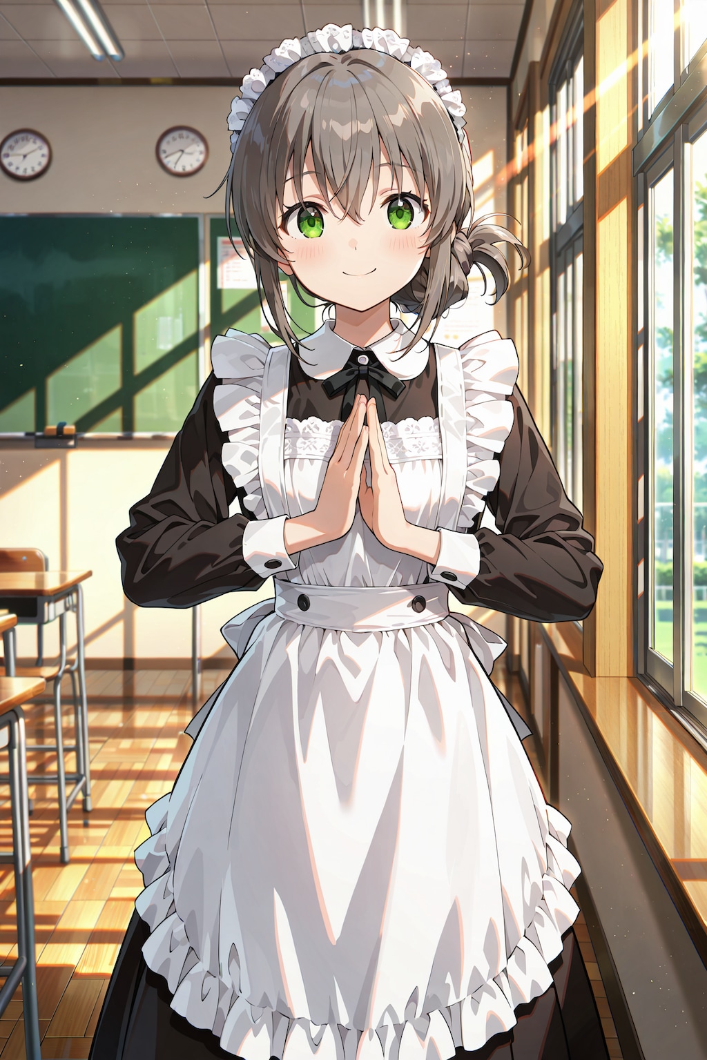 伝統メイド科の生徒と萌えメイド科の生徒