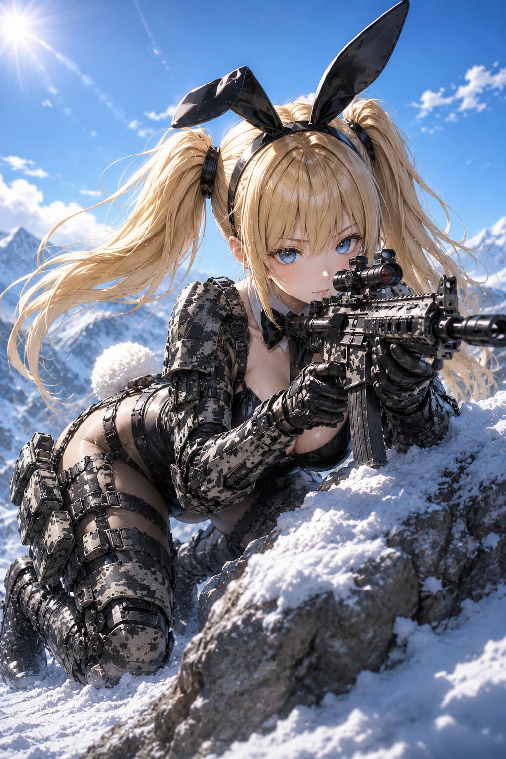 雪原バニー | の人気AIイラスト・グラビア