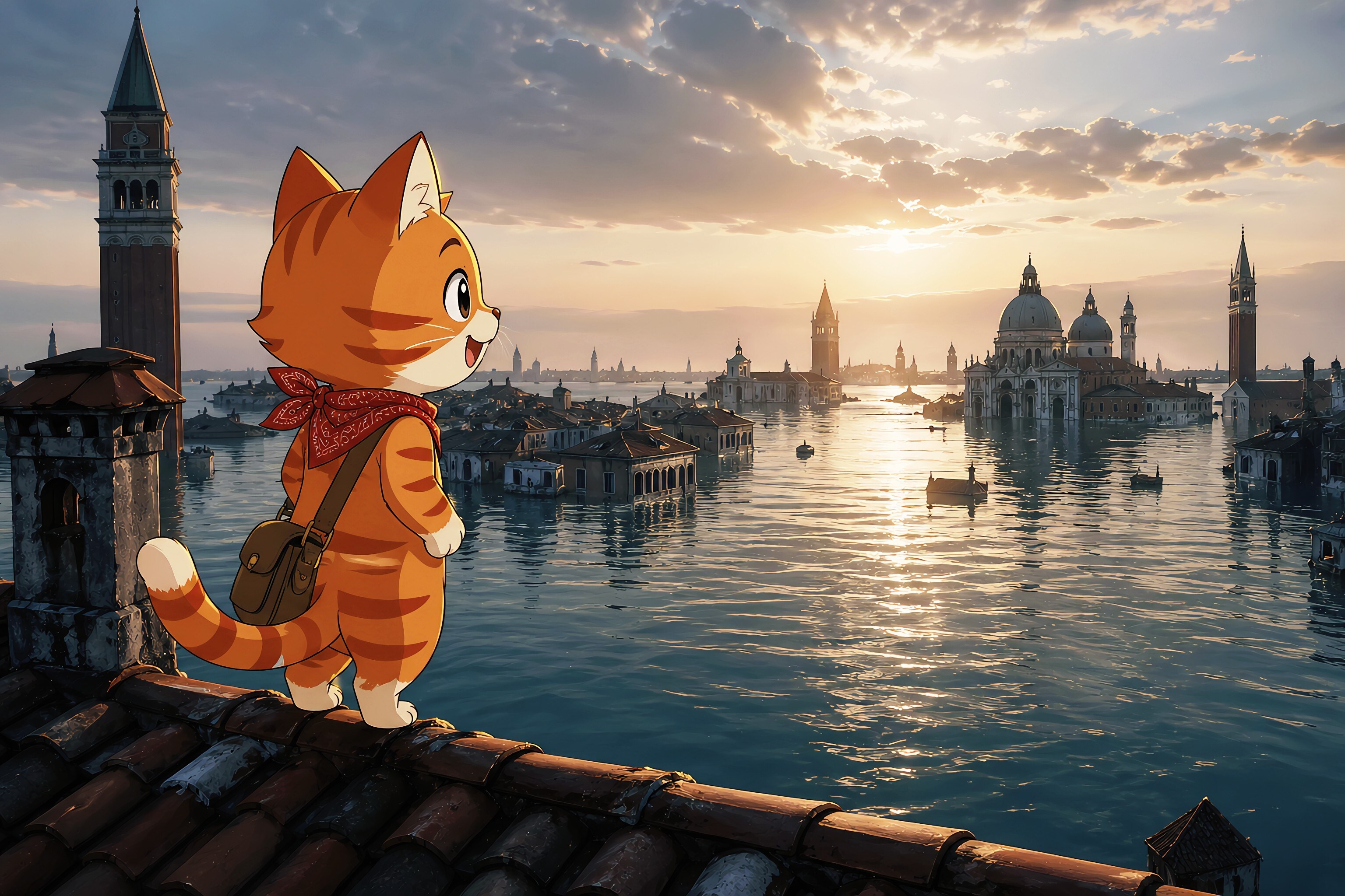 ぶらり終末一匹旅 ─Venezia─ | の人気AIイラスト・グラビア
