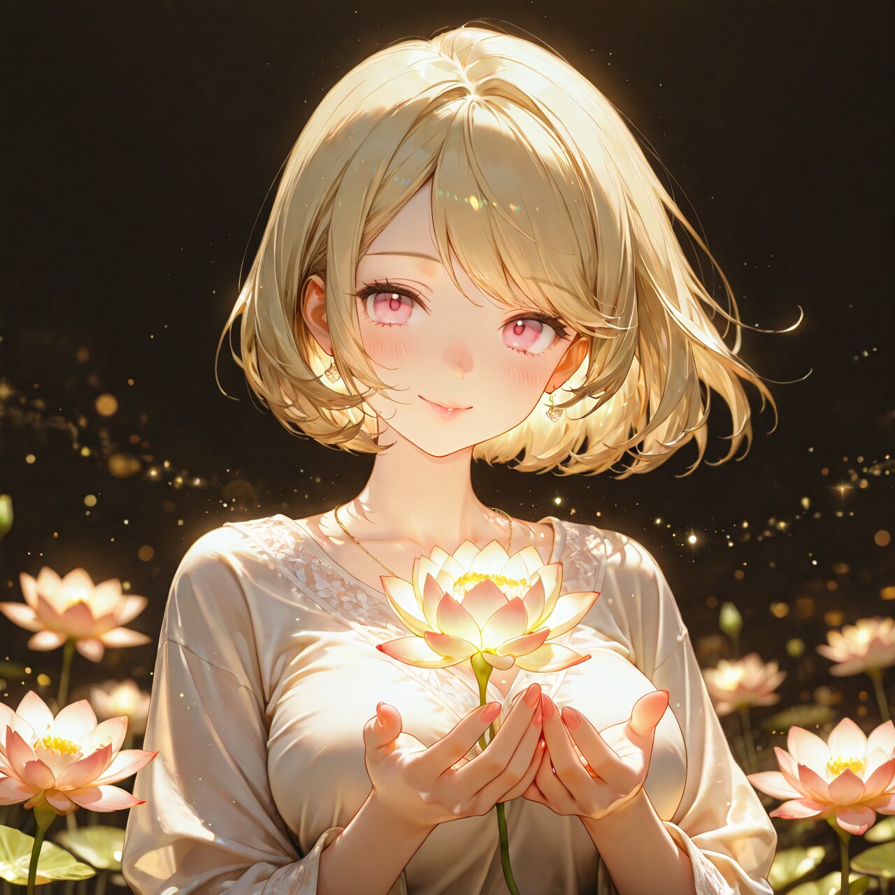 不思議な蓮の花 | の人気AIイラスト・グラビア