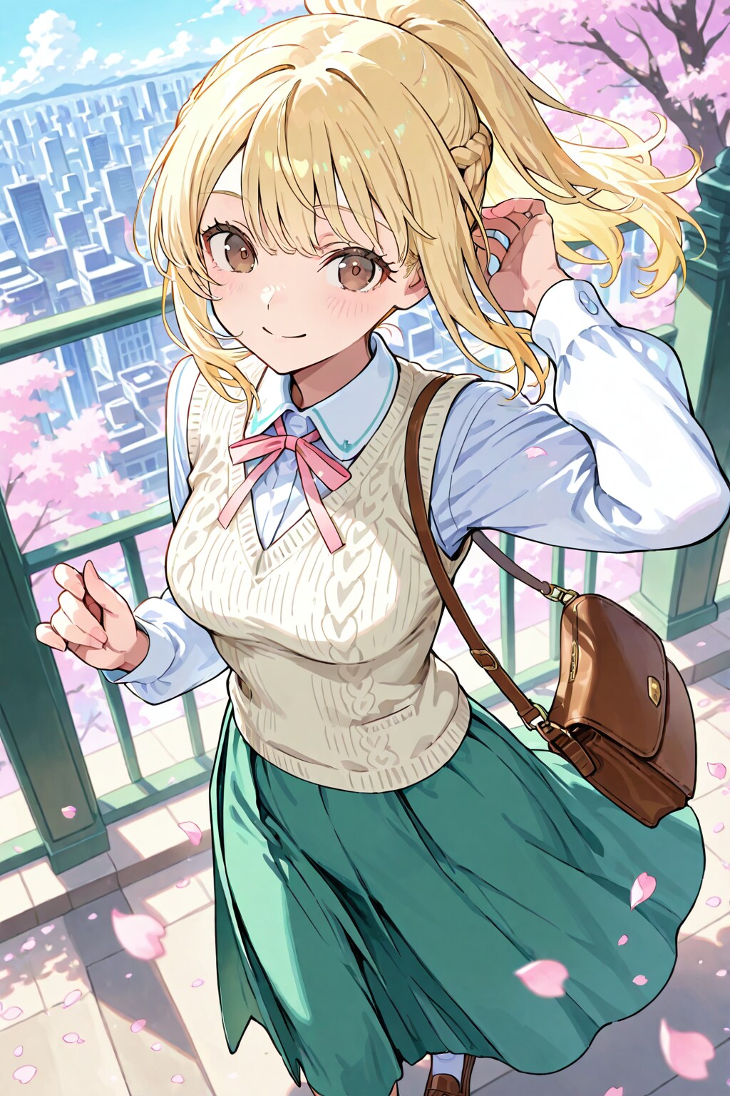 春コーデでお出かけを楽しむうちのお嬢さま