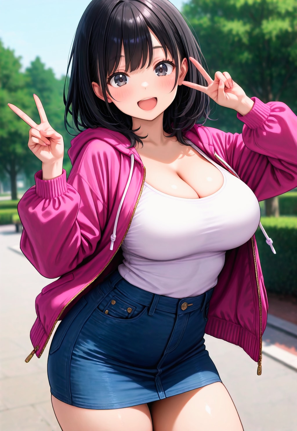 1424（ピンクのパーカー）