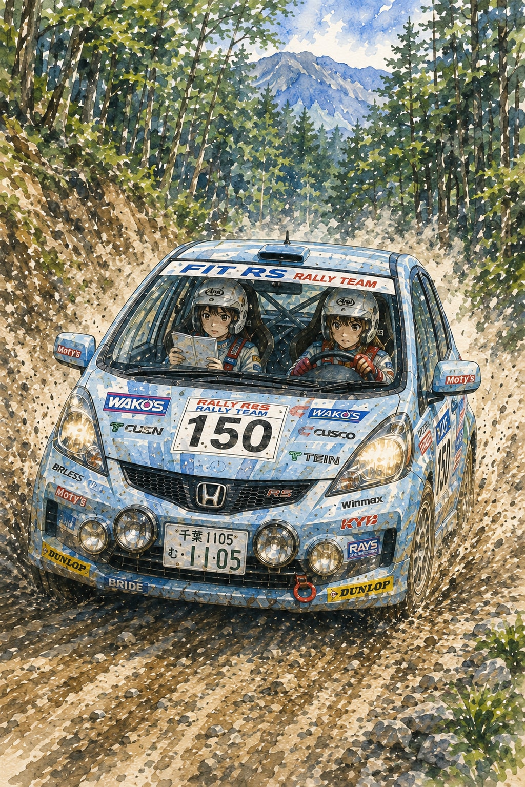 ホンダフィット疾走中！