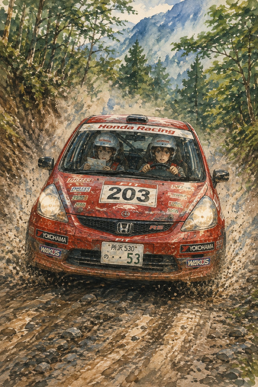 ホンダフィット疾走中！