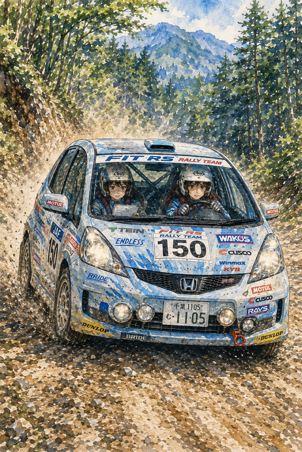 ホンダフィット疾走中！