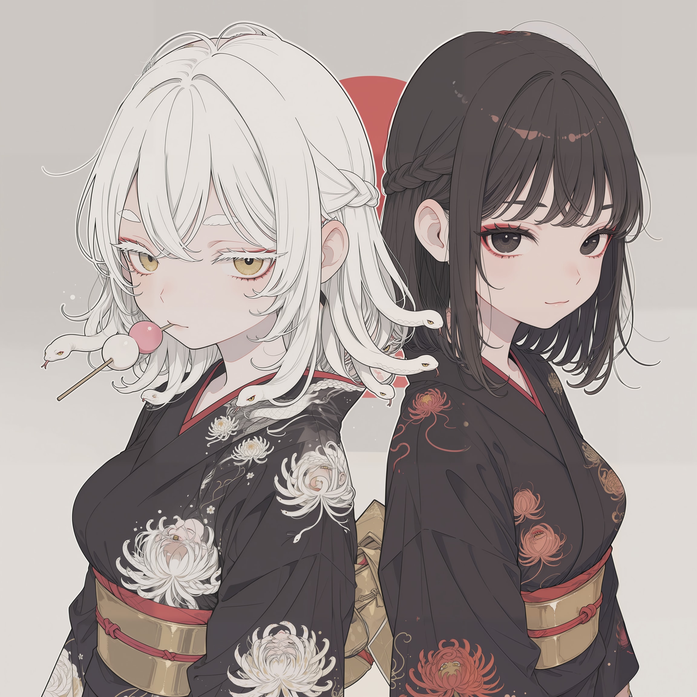 しろと紫乃 | の人気AIイラスト・グラビア