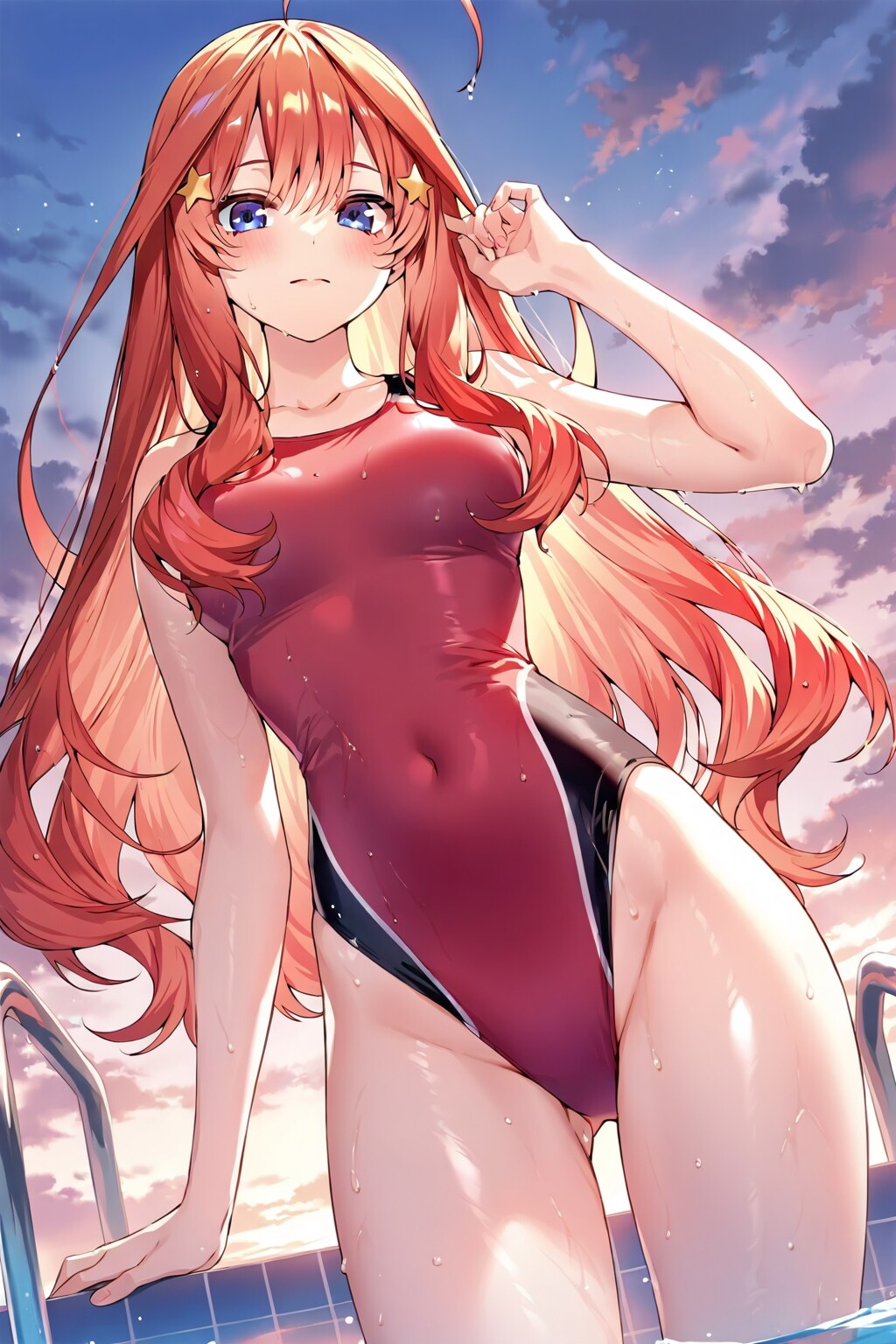 五月競泳水着