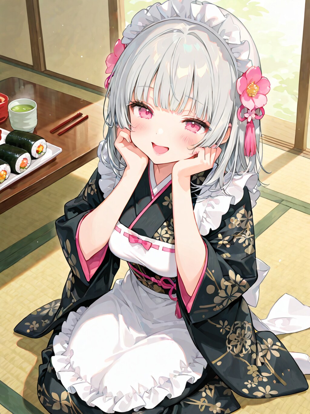 まかないおいし〜🎶