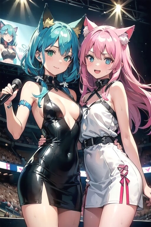 猫耳姉妹の「Nekomimi Super Live 2024」🐱🐱🎤🎶💕