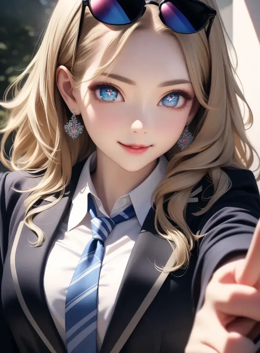 ブレザーグラサン | の人気AIイラスト・グラビア