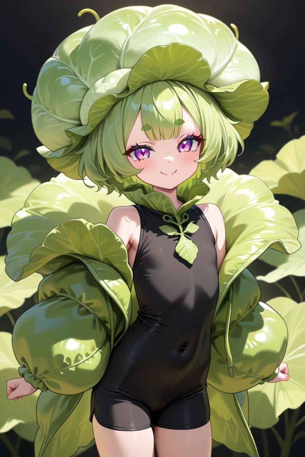 春キャベツの擬人化