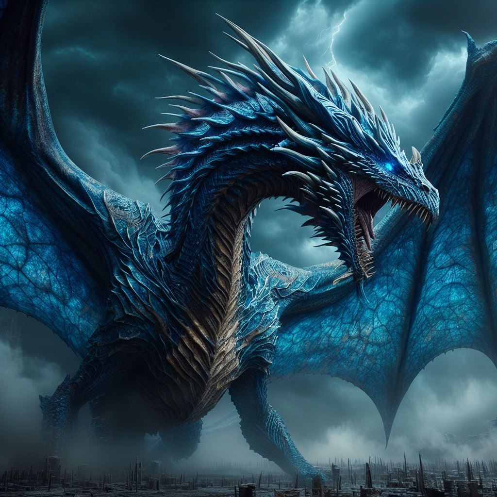 咆哮する青い竜(Roaring Blue Dragon)