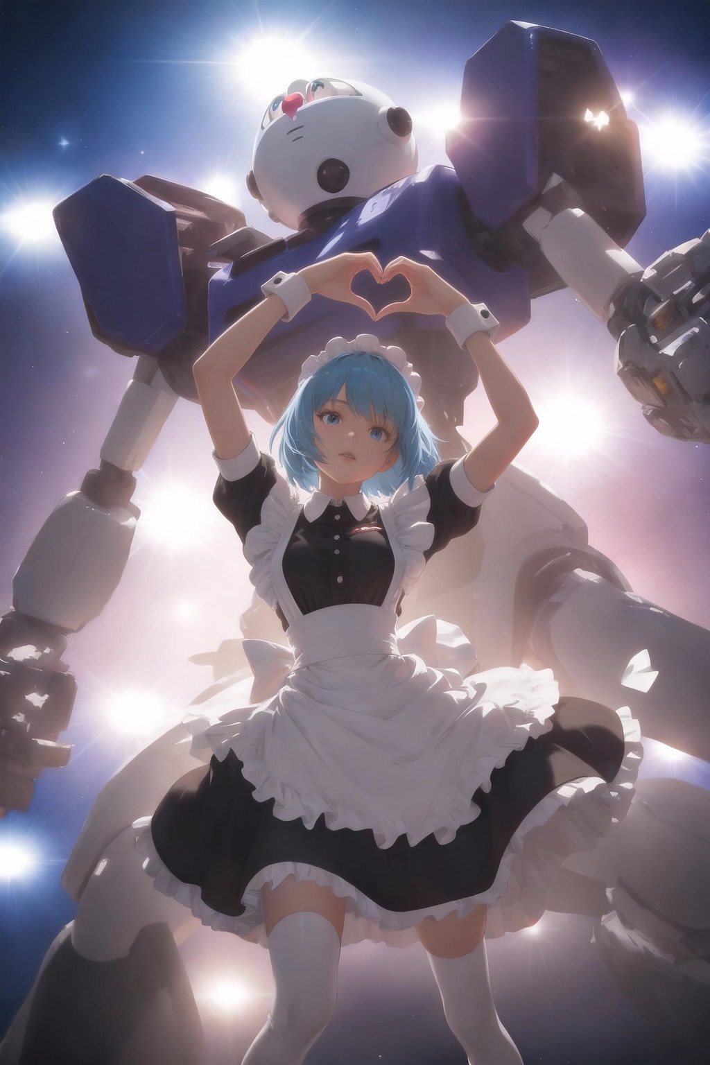 帰ってきたメイドさんとロボ男さん