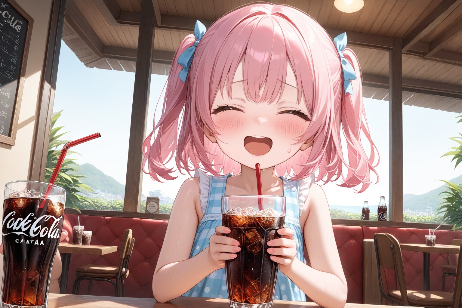 一緒にコーラを飲みましょう