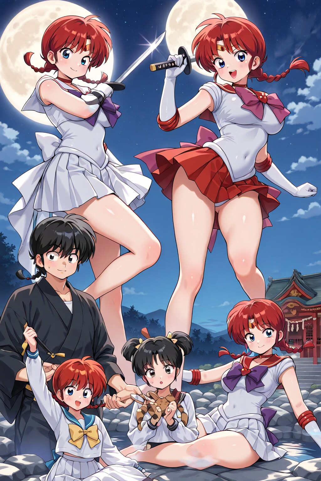 らんま六変化！
