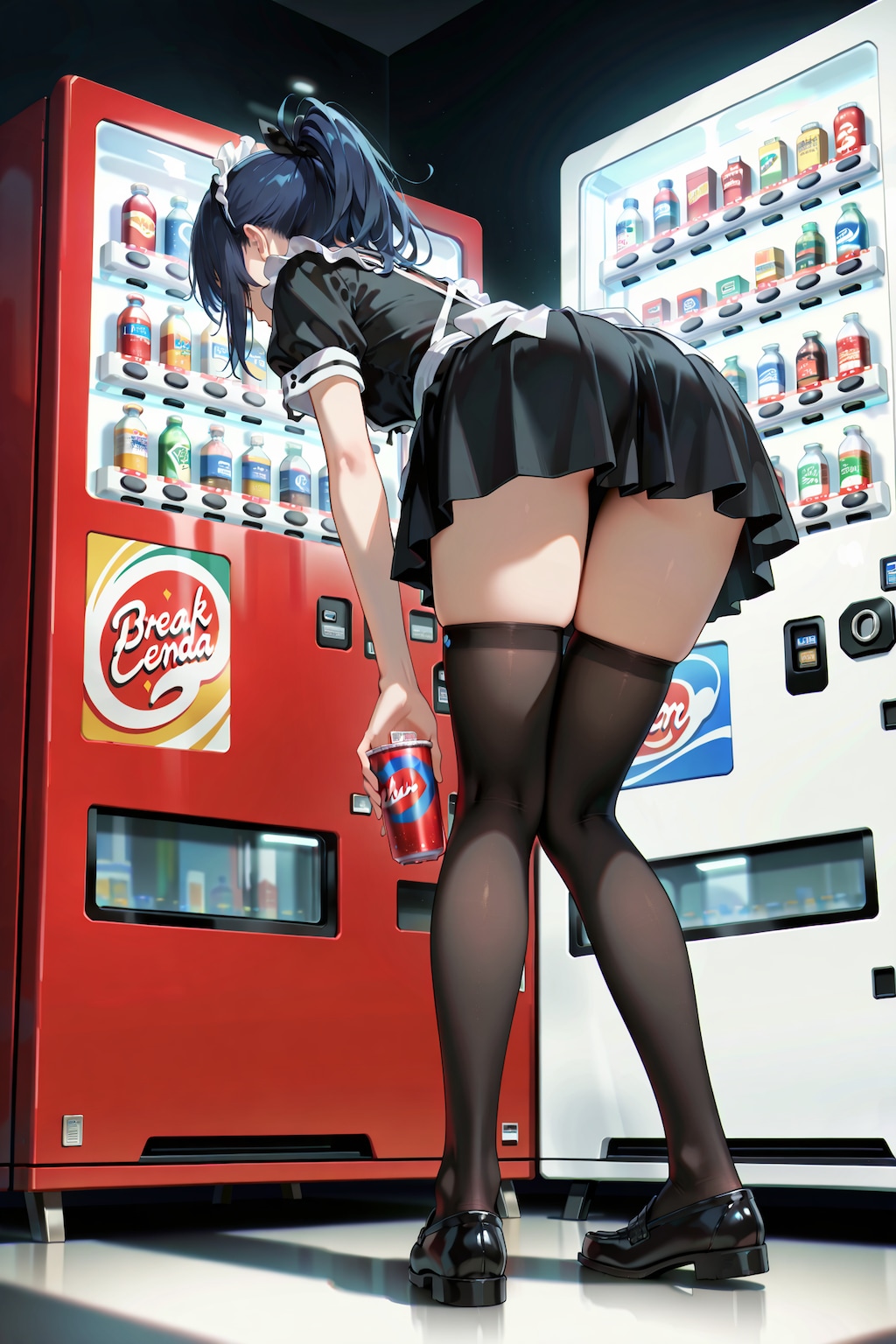 自販機と絶対領域の良い関係