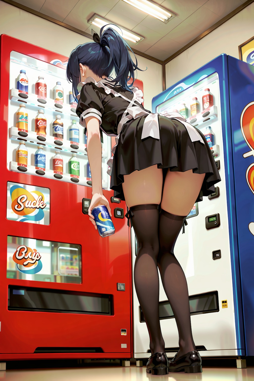 自販機と絶対領域の良い関係