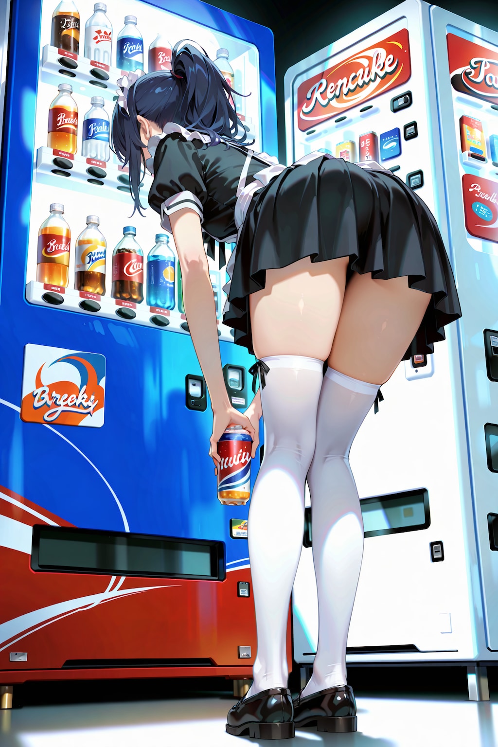 自販機と絶対領域の良い関係