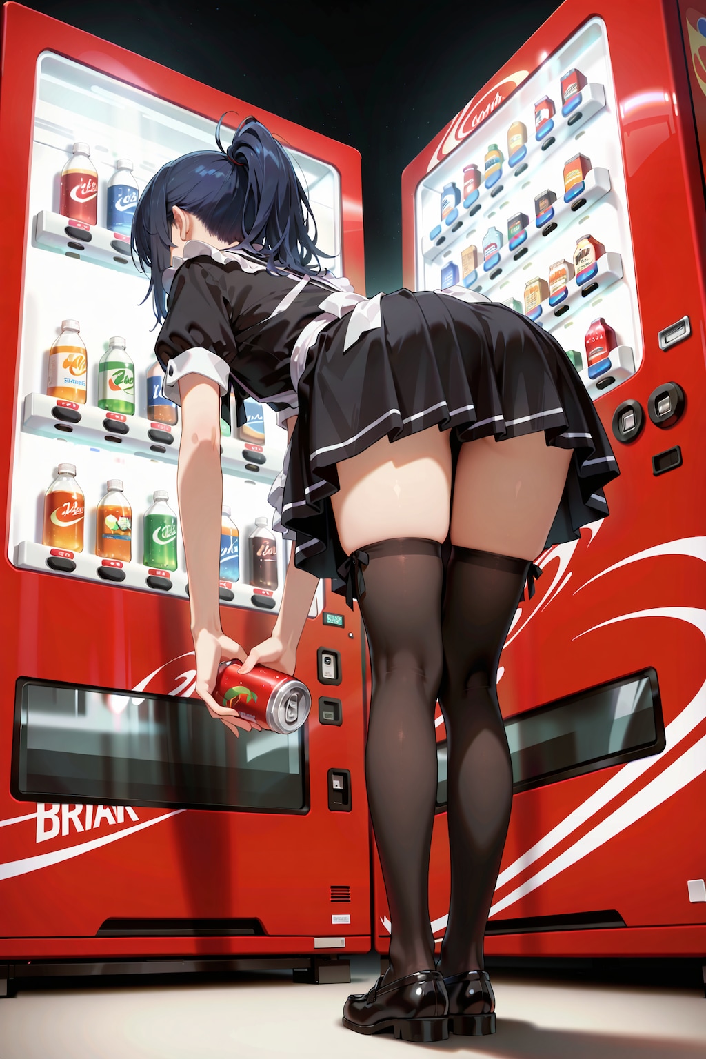 自販機と絶対領域の良い関係