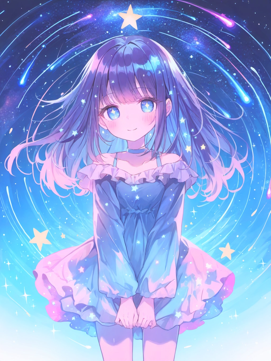 宙を廻る流星群