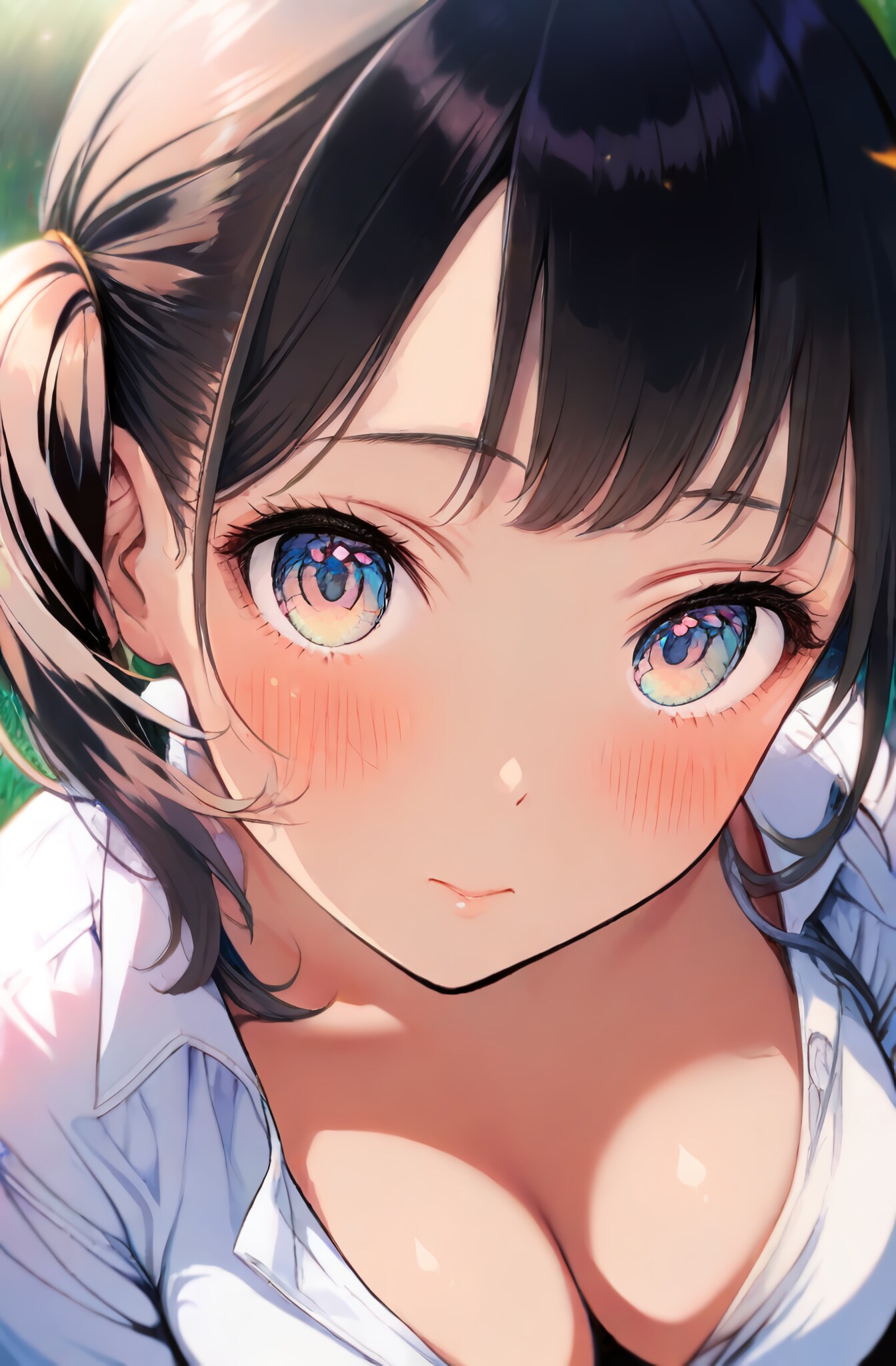 巨乳のマネージャーに話しかけられて、ドキドキする新入部員💝 | の人気AIイラスト・グラビア