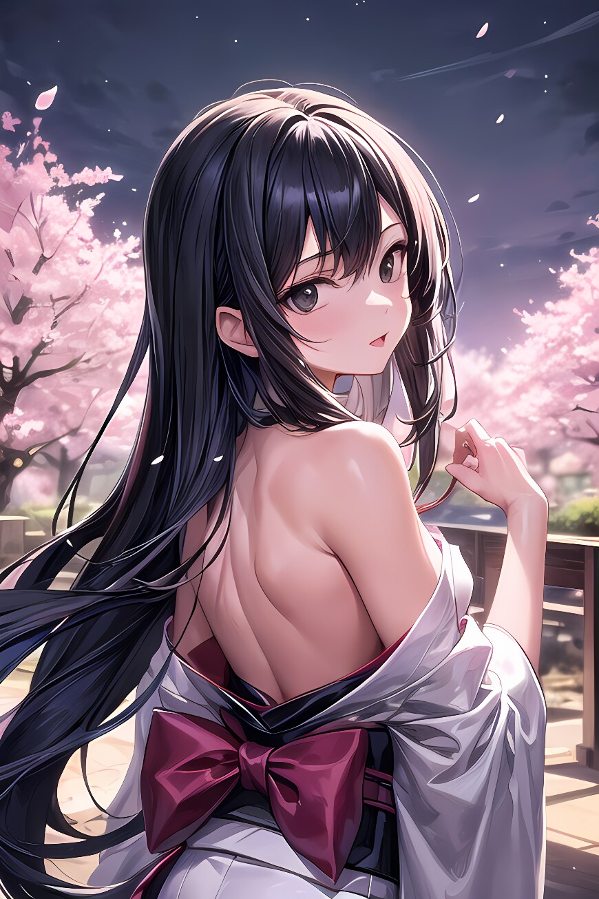 夜桜見物