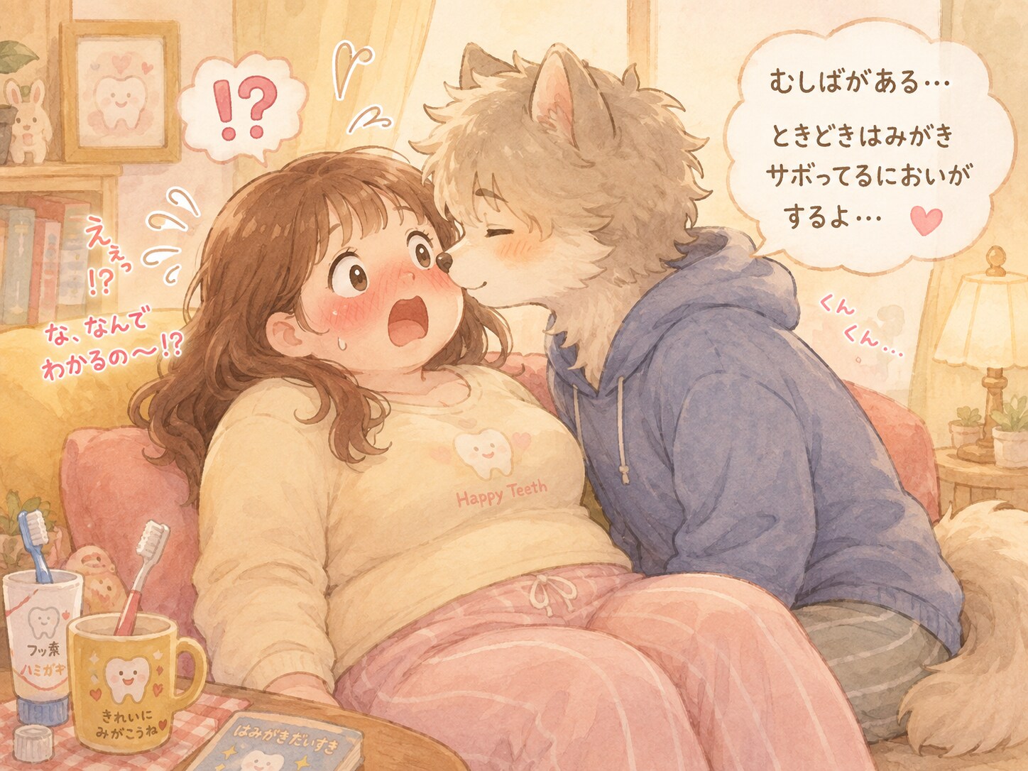 犬系彼氏くんにはお見通し | の人気AIイラスト・グラビア