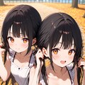 紅葉と女の子 3枚目