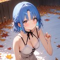 紅葉と女の子 7枚目