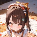 紅葉と女の子 11枚目