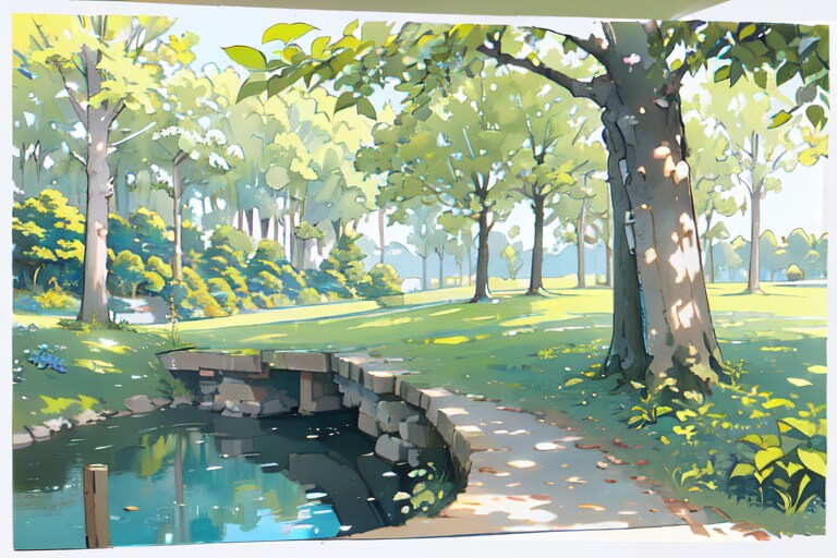 昼下がりの自然公園