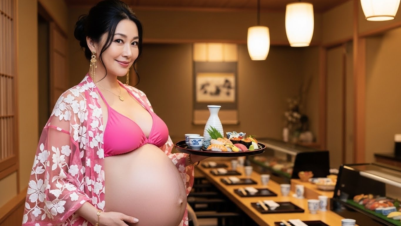 寿司屋の母娘