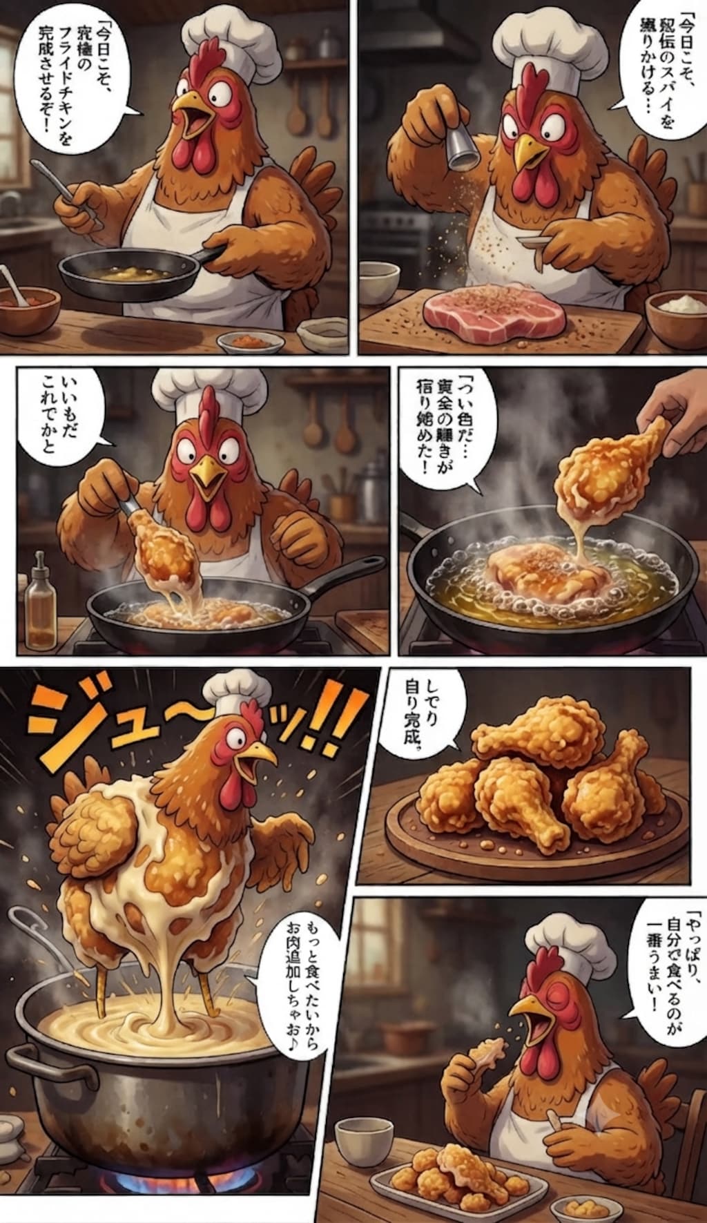 🐔庭には２羽鶏がいた🐓