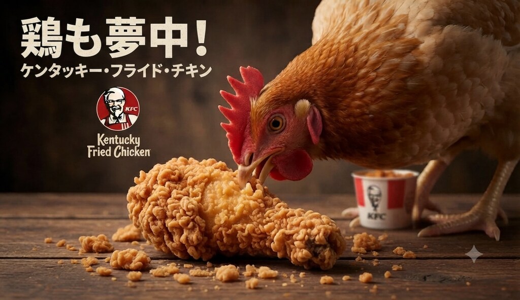 🐔庭には２羽鶏がいた🐓